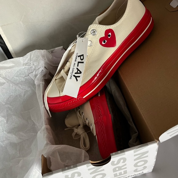 Comme Des Garcons Play Converse Limited edition chuck low 70 M8 W10 - Picture 10 of 12